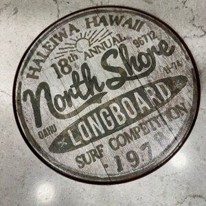 Vintage Style North Shore Surf Competition Sign